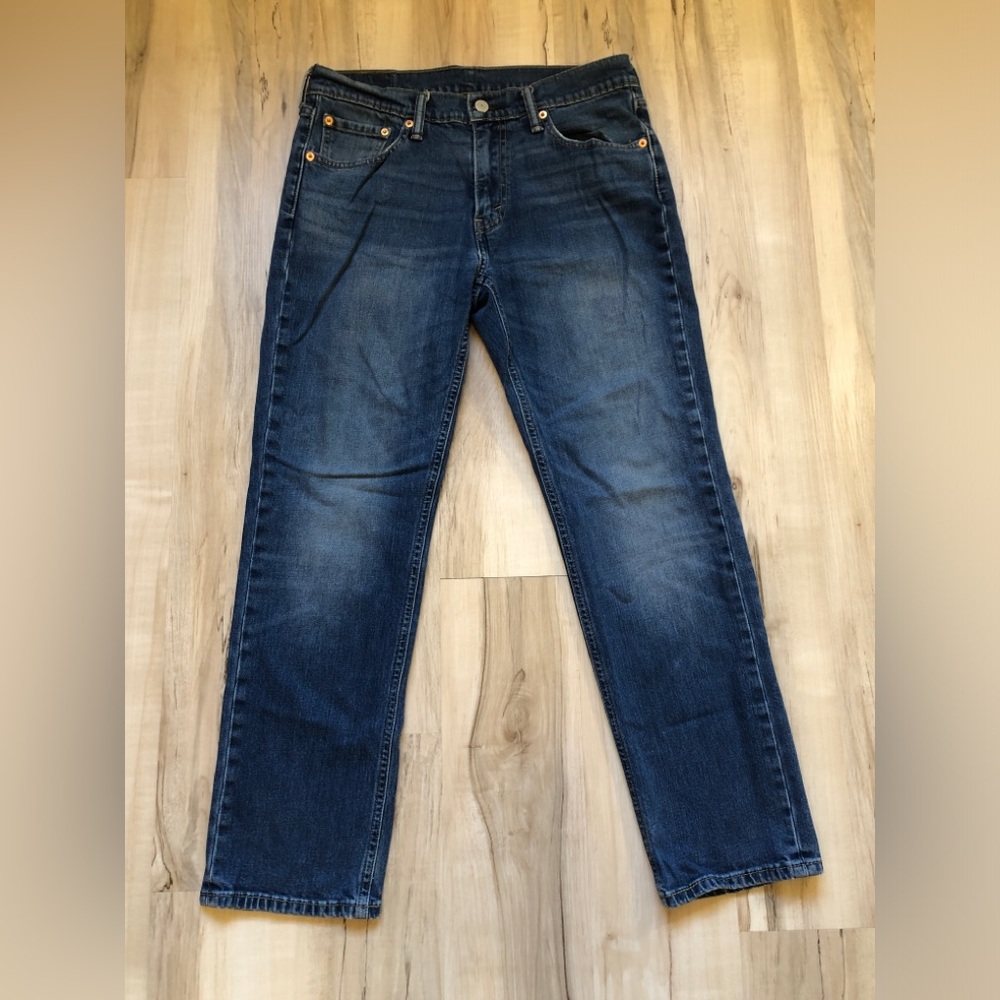 Levi's 18191 Men's Jeans 30 Blue Slim Straight Stretch Denim 27.5" Inseam
